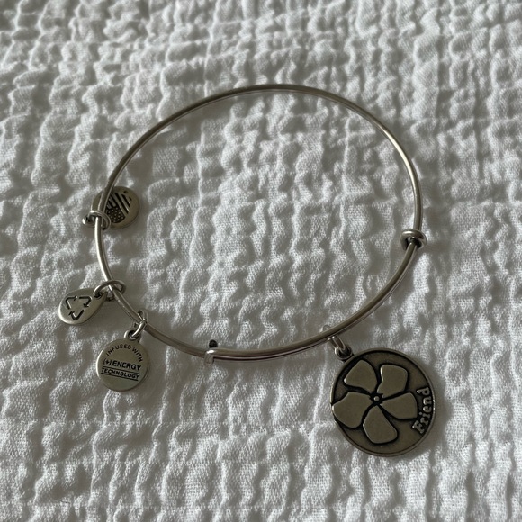 Silver Friend Flower Alex and Ani Bracelet - Picture 1 of 1